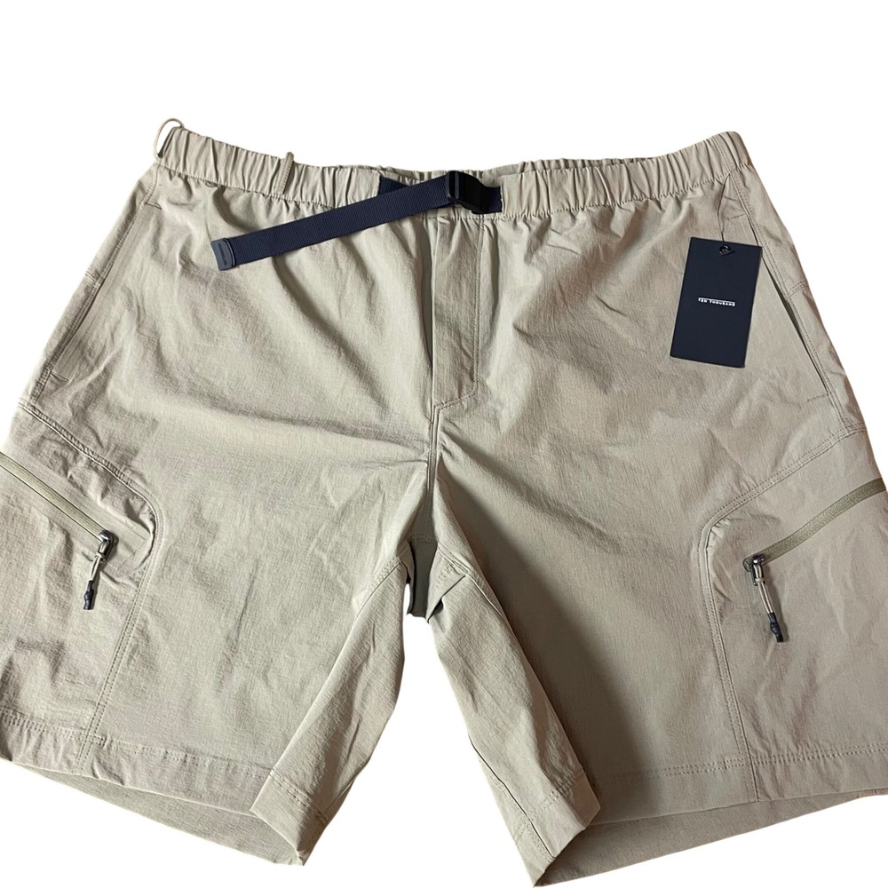 Ten Thousand Tactical Belted Shorts 8" Inseam Sz XL Green Cargo Pockets Unlined